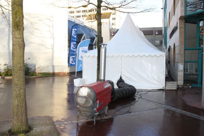 Location de chauffage mobile au fuel pour tentes a Rouen, Seine-Maritime